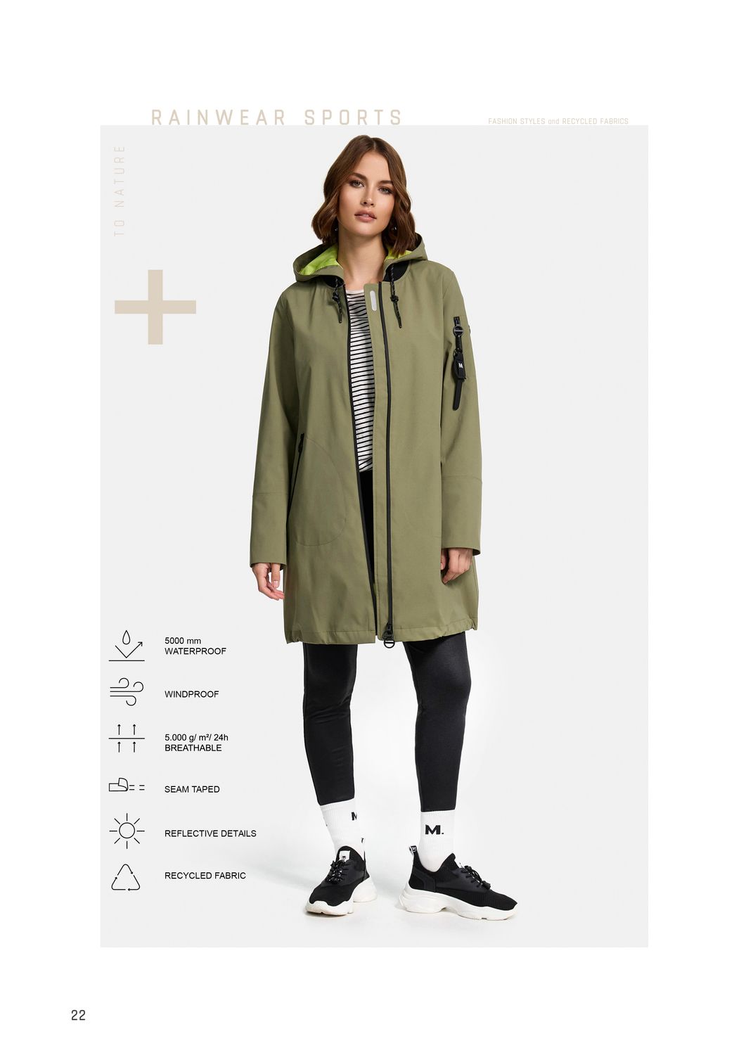 Manisa Rainwearblouson WP light khaki 331122/131