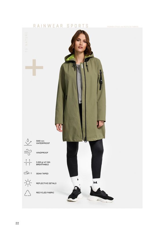 Manisa Rainwearblouson WP light khaki 331122/131