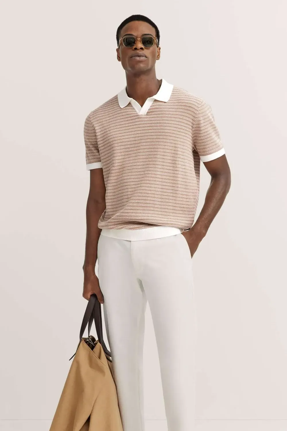 Bugatti polo korte mouw Bruin 75519C 7100