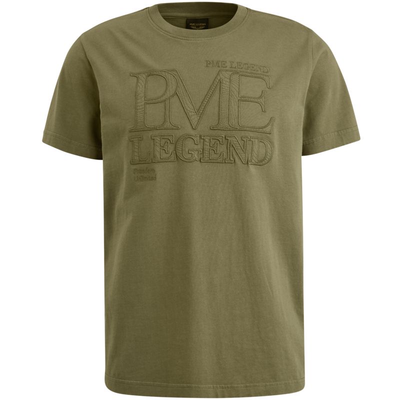 PME Legend Short sleeve r-neck single jersey Deep Lichen Green PTSS2504592