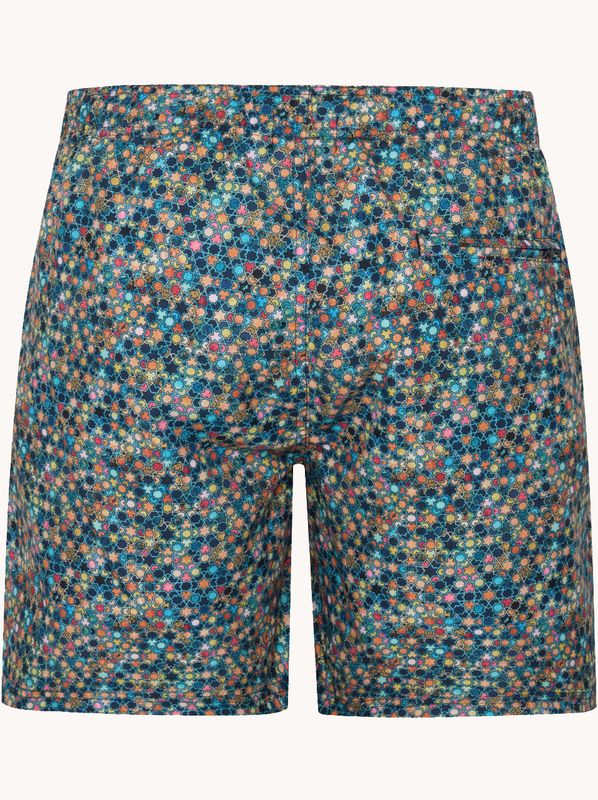 A fish named Fred Swimshort star tiles Navy 31.252