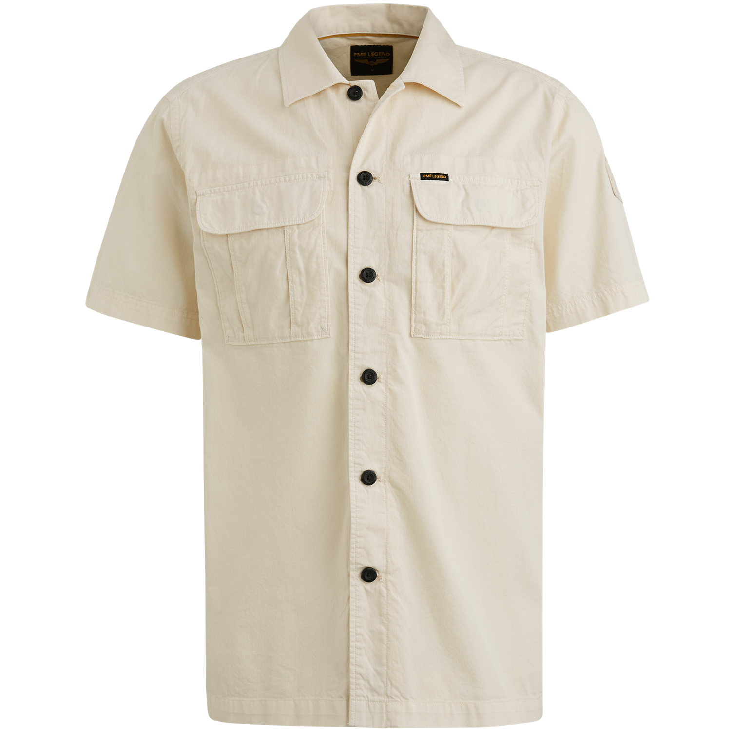PME Legend Short Sleeve Shirt Ctn Bedford Bone White PSIS2504212