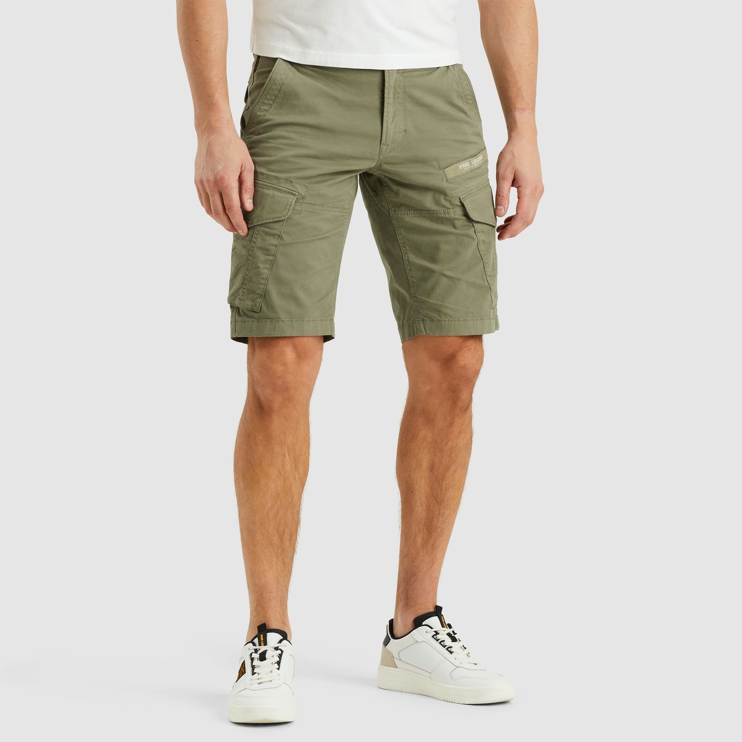 PME Legend NORDROP CARGO SHORTS STRETCH TWILL Deep Lichen Green PSH2504661