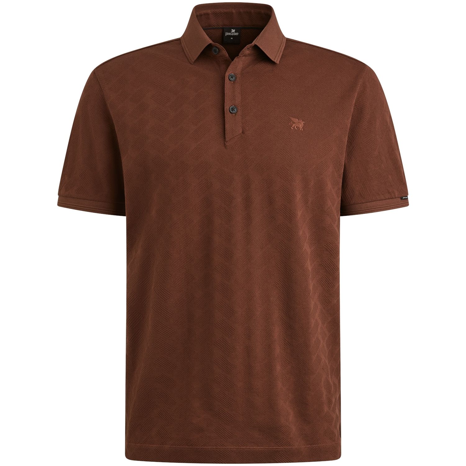 Vanguard Short sleeve polo jacquard merceri Chocolate Fondant VPSS2505879