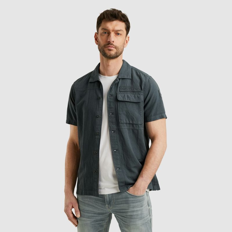 PME Legend Short Sleeve Shirt Ctn linen Diversen PSIS2505230