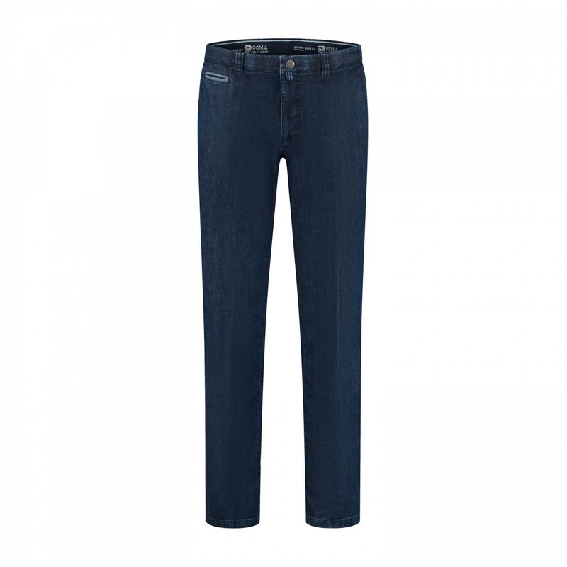 Com4 Trousers Modern Chino Denim Blue 2120