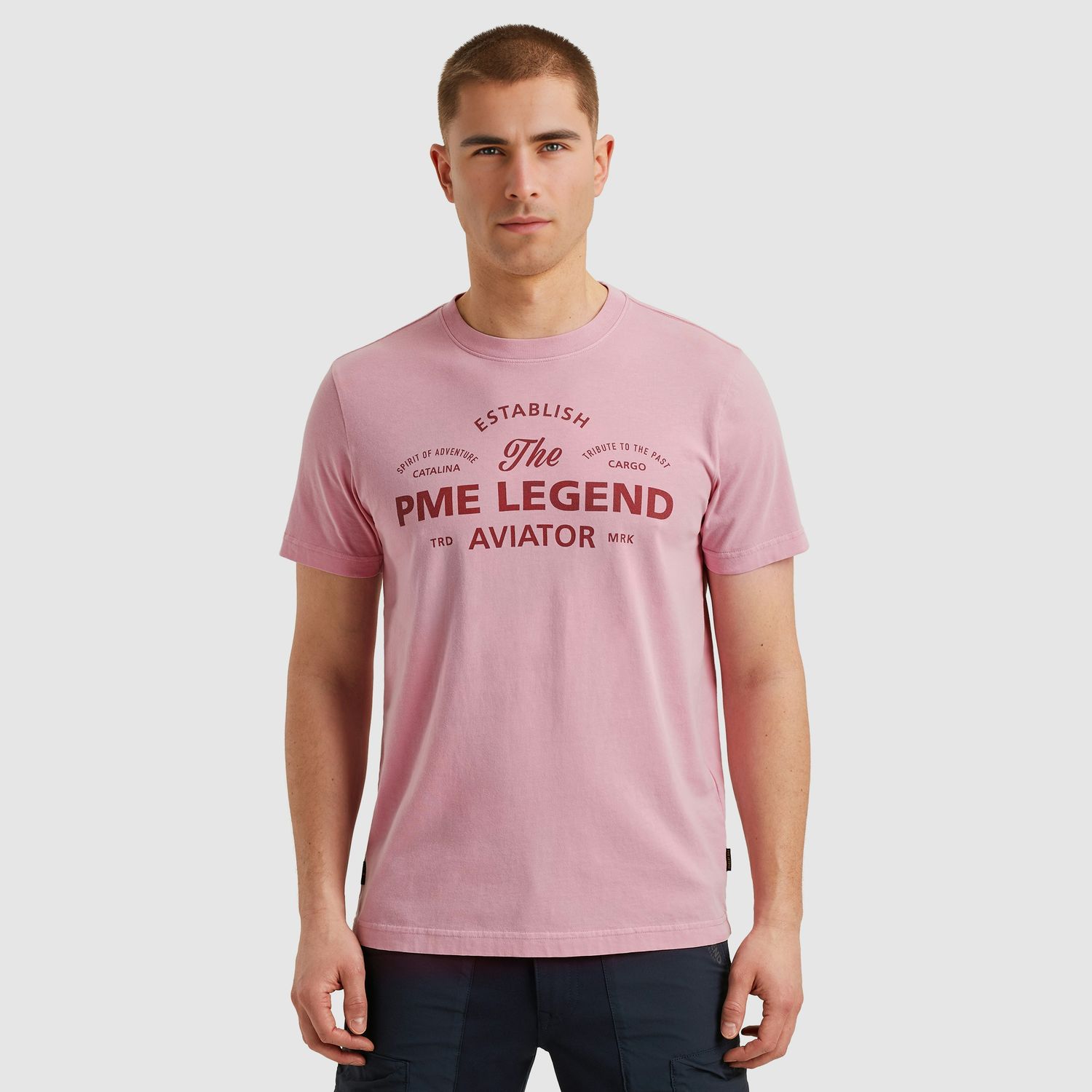 PME Legend Short sleeve r-neck single jersey Moonlight Mauve PTSS2505574