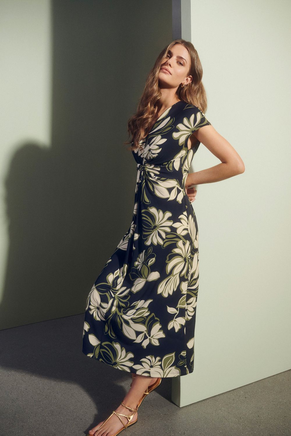 Betty Barclay Kleid Lang 1/2 Arm Blauw 17571413