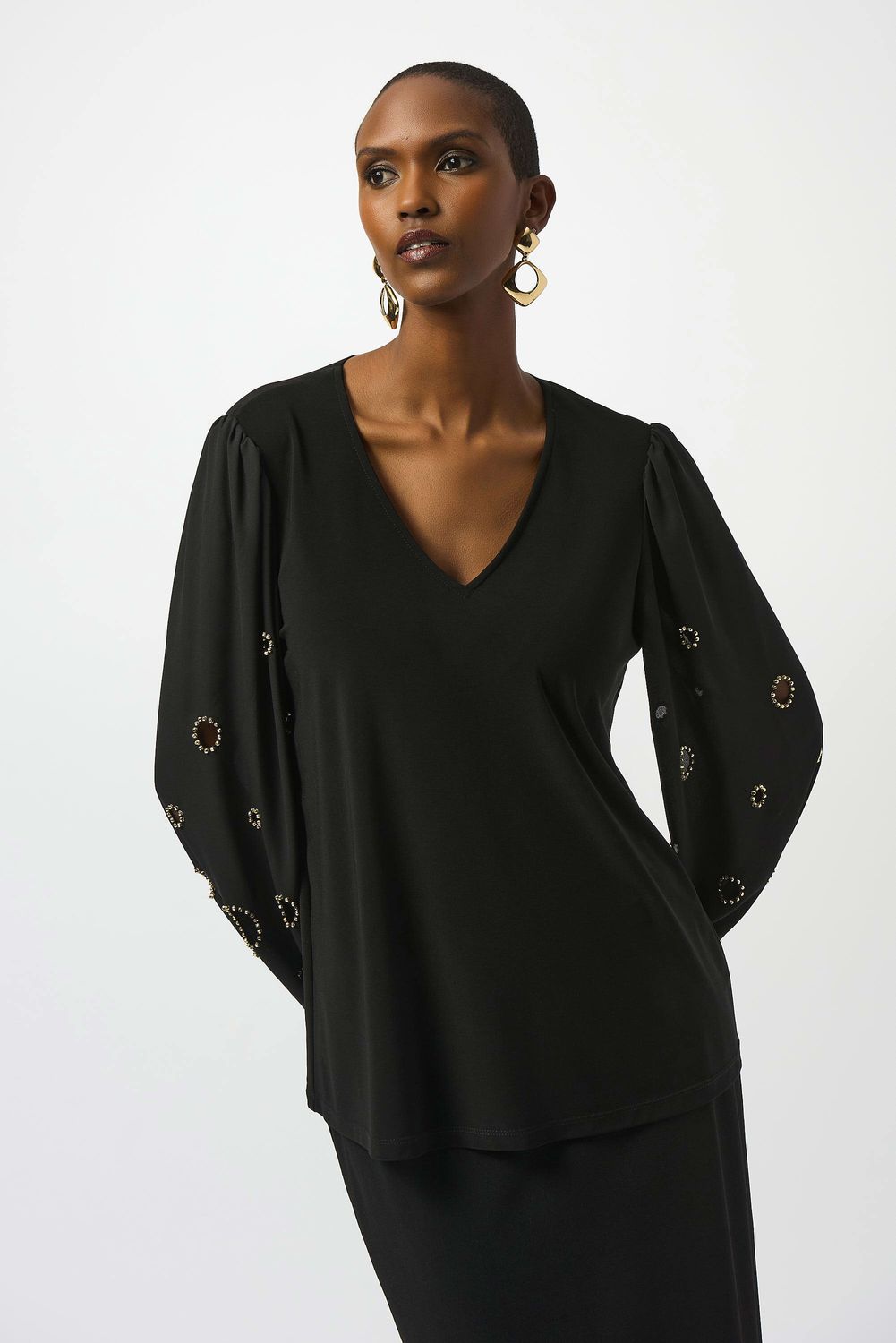 Joseph Ribkoff LDS Top Black 253084