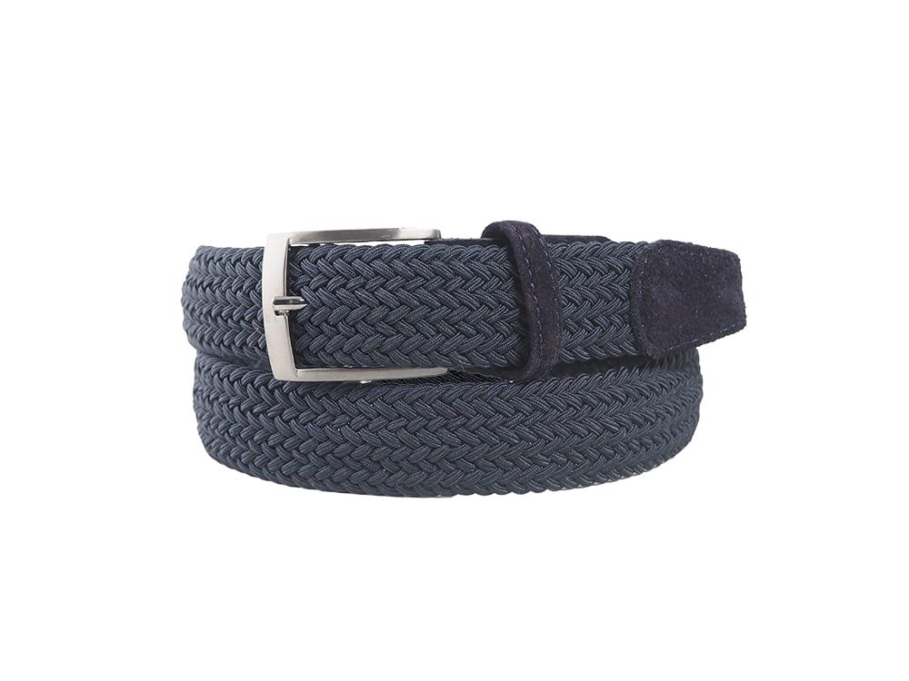 SIXROAD - 6ROAD Riem vlecht stretch suede marine 395050