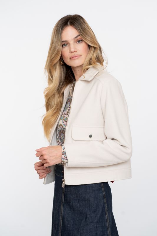 Geisha Jacket zip Ecru 55518-10
