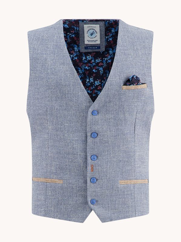A fish named Fred Waistcoat structure Jeans Blue 32132