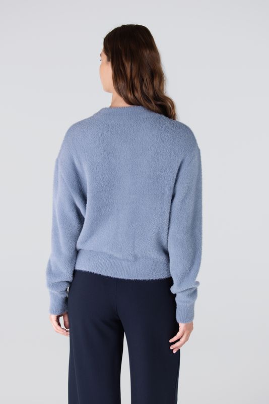 Jansen Amsterdam CLOE VEST P 205 pressbuttons 000761 - blue grey CLOE W25
