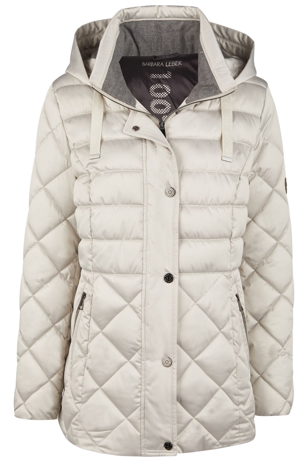 Barbara Lebek Jacke m. Kapuze stone 30600052