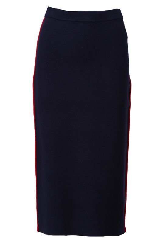 K-Design Rok met contrast bies Navy B860