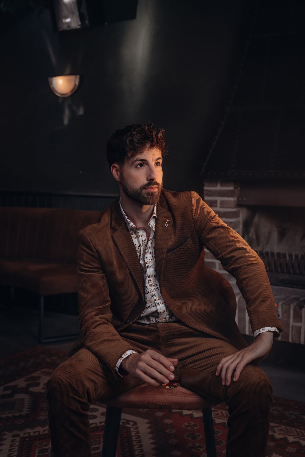 A fish named Fred Blazer rib Chocolate Brown 32112