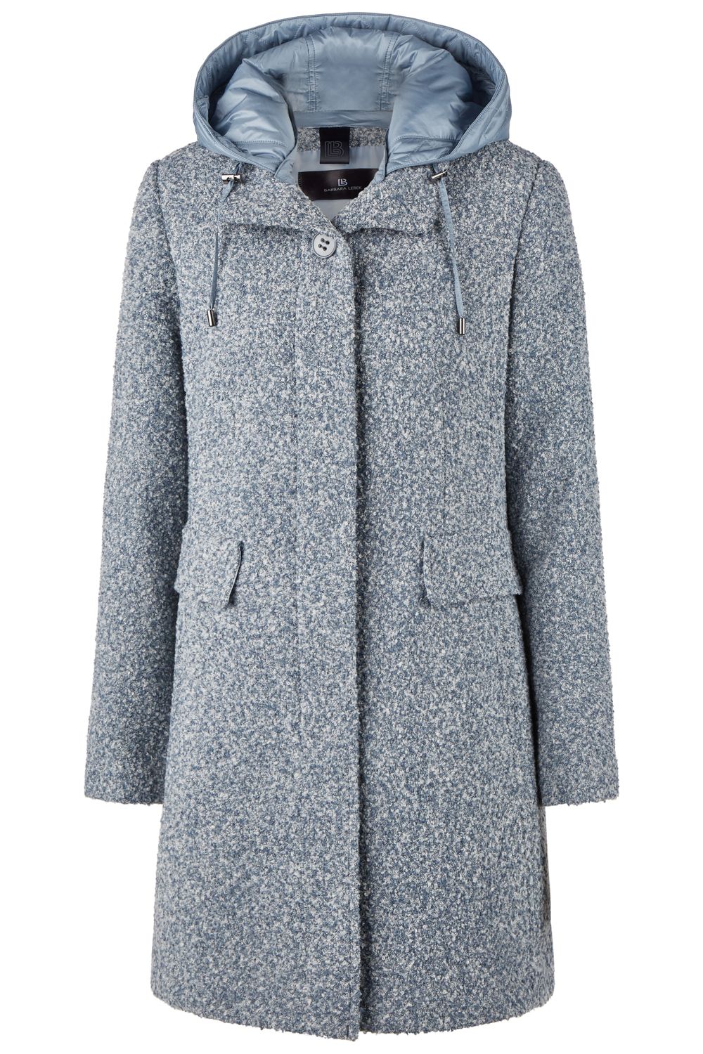 Barbara Lebek Jacke (Wolle) mit Kapuze denim 30220052