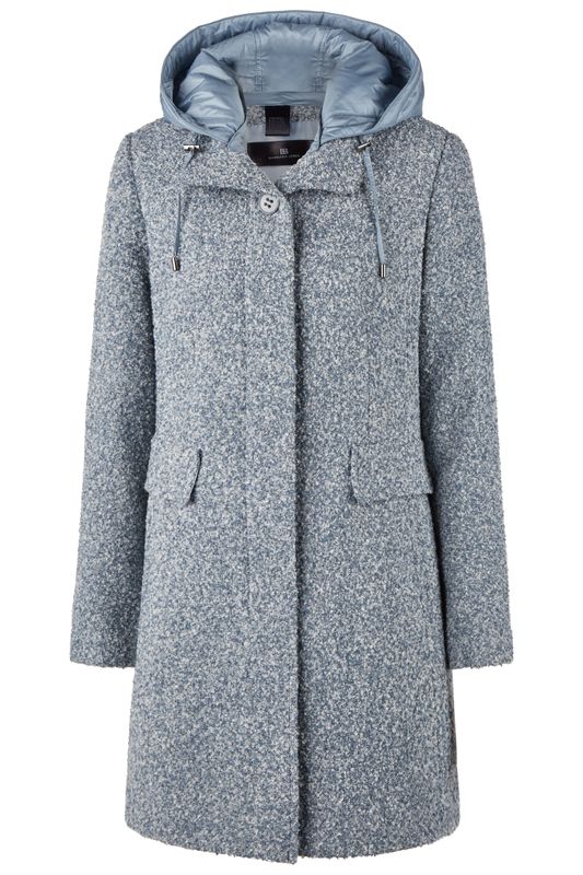 Barbara Lebek Jacke (Wolle) mit Kapuze denim 30220052