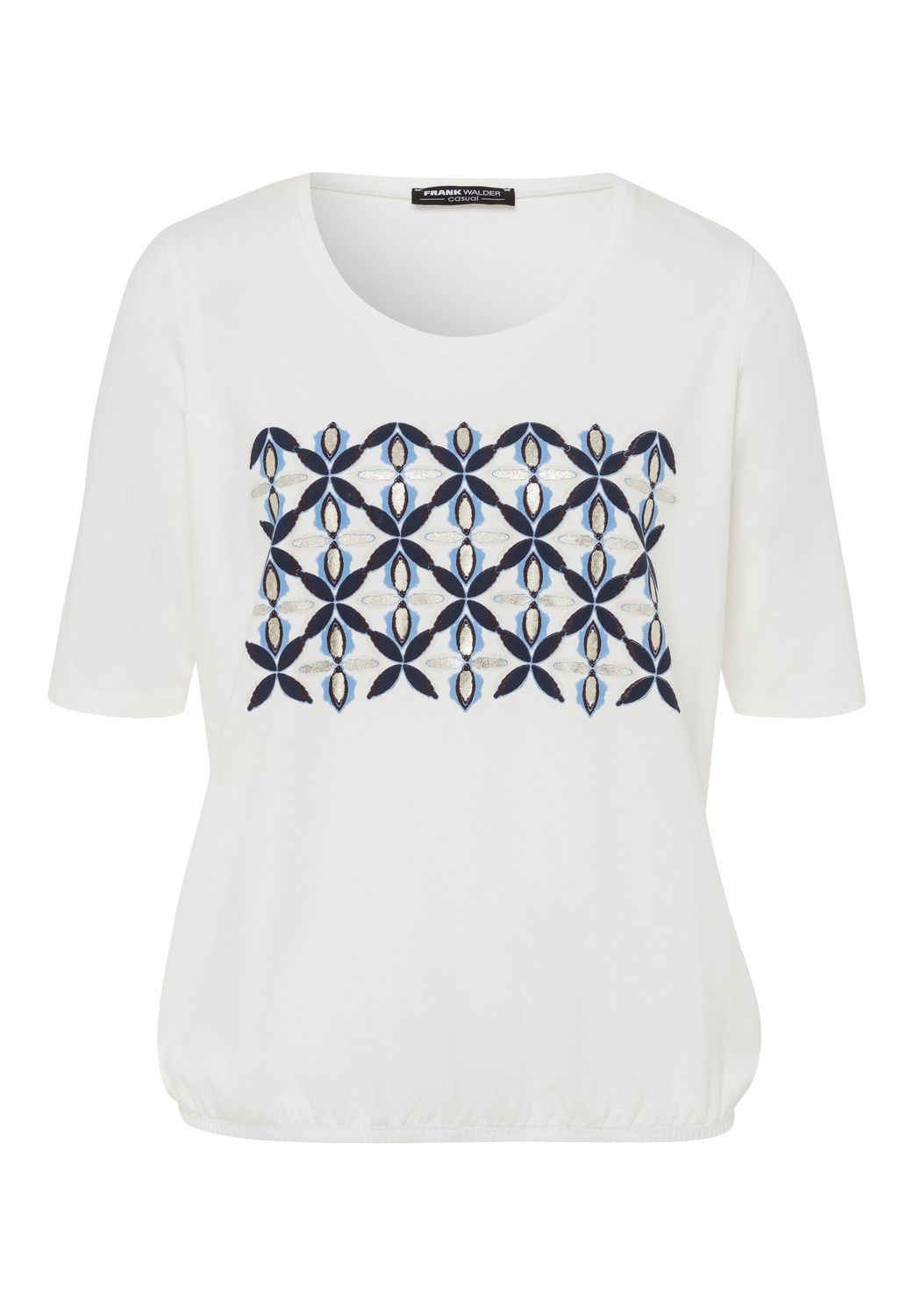 Frank Walder Shirt 1/2 *rmel blue Print W51108455