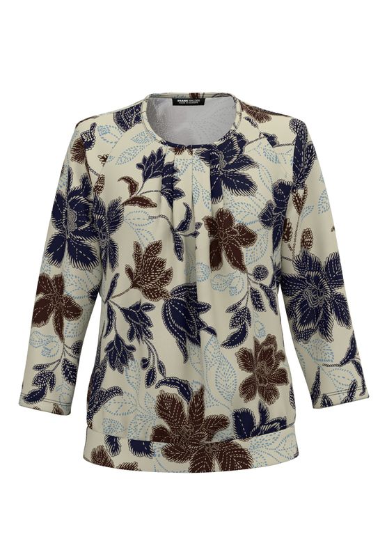 Frank Walder Blusenshirt  3/4 *rmel blue Print NOS725423