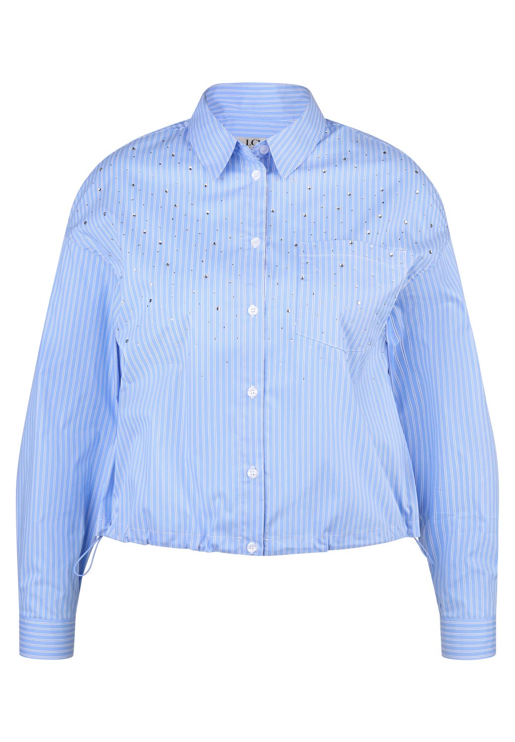 Le Comte Bluse Rauchblau 55-613103