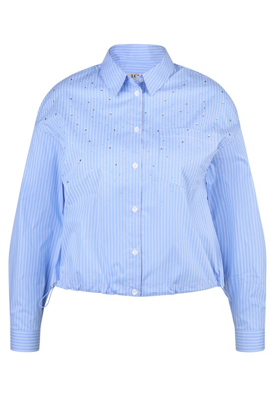 Le Comte Bluse Rauchblau 55-613103