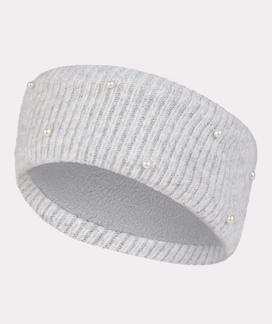 Esqualo Headband pearls Light Grey F25.27535