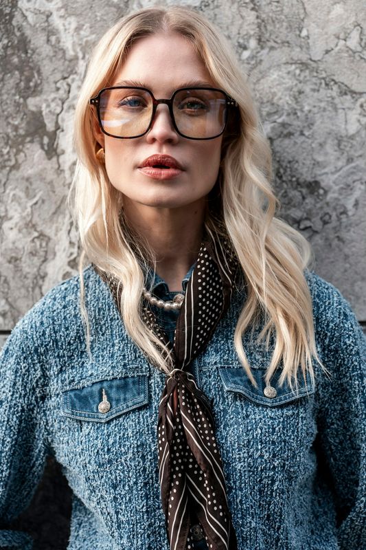 Geisha Jeansjacket Blauw 55532-10