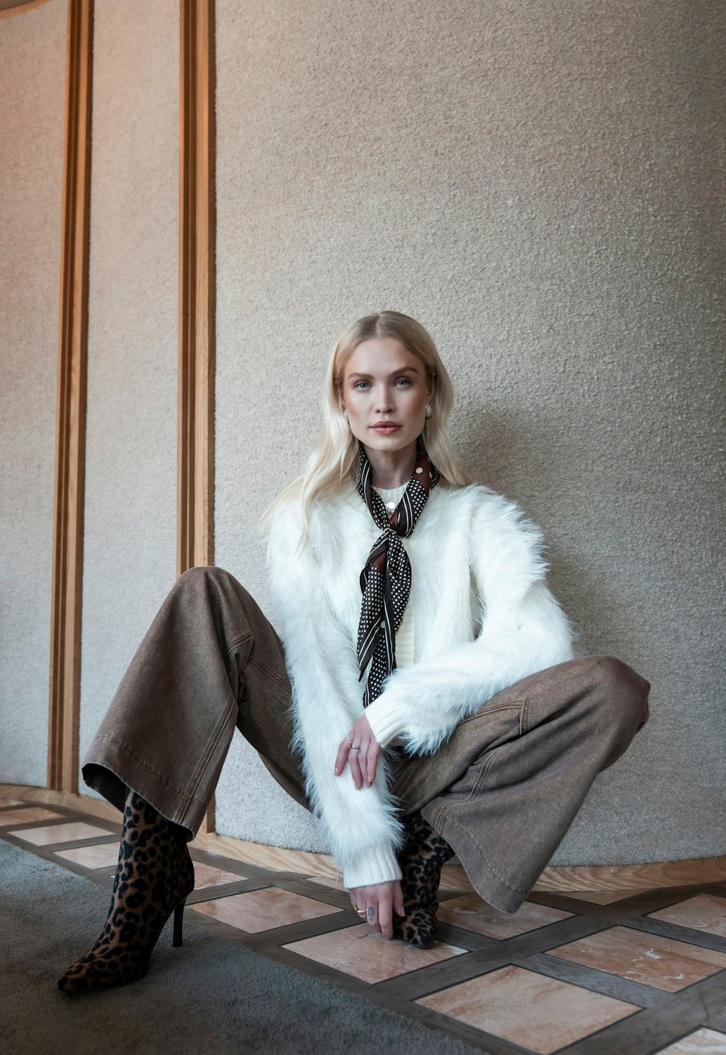 Geisha Cardigan furry Ecru 54500-10