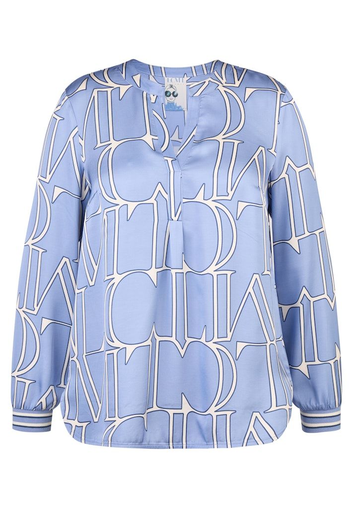 Le Comte Bluse Rauchblau 55-613104