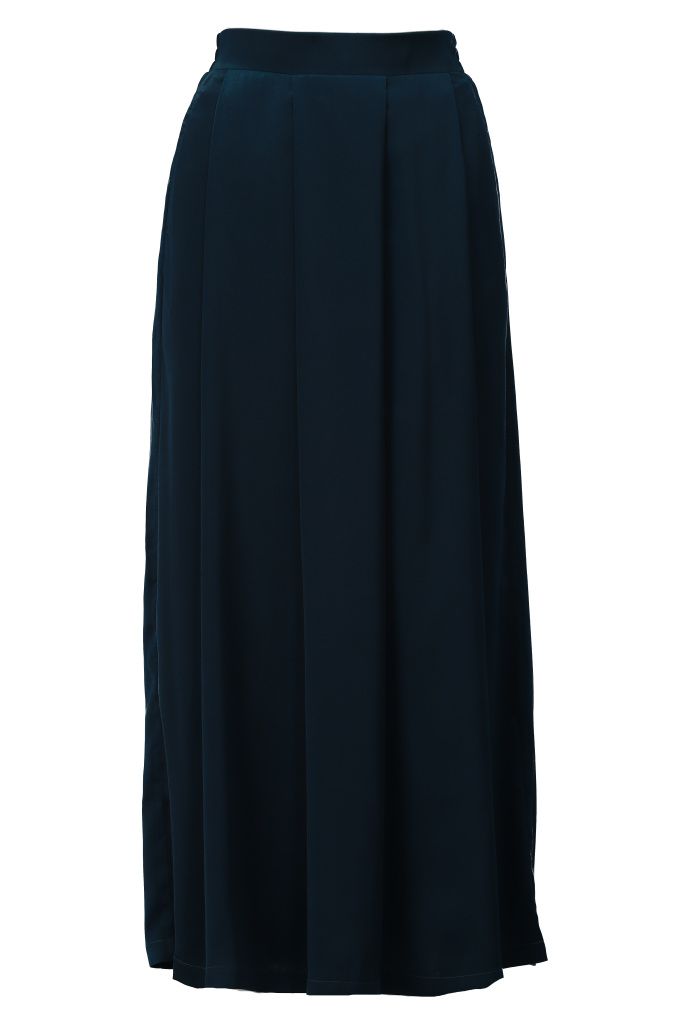 K-Design Rok met plooien Deep teal B775