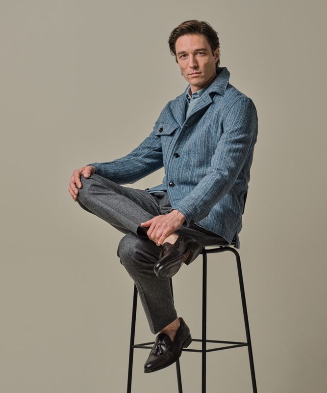 Profuomo OVERSHIRT DENIM LOOK BLUE Blauw PPWF30014A