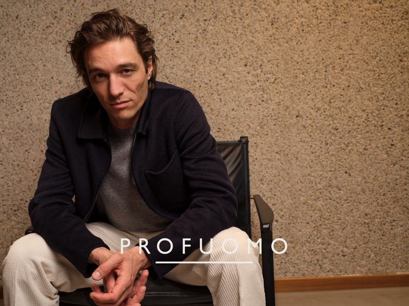 Profuomo OVERSHIRT WOOL ZIPPER NAVY Blauw PPWF30013B