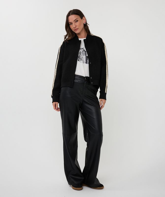 Esqualo Jacket bomber Black F25.37528