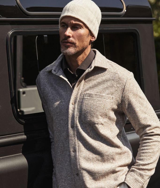 Blue Industry Blue Industry shirtjacket Sand CapoW25-M13