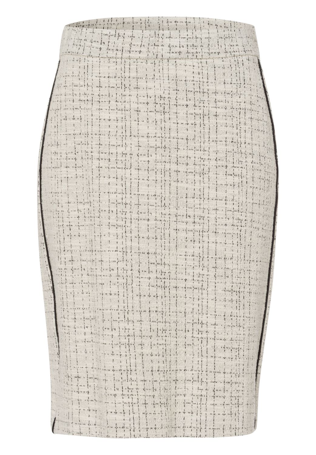 Frank Walder Rock kurz schmal grey Print W51208202