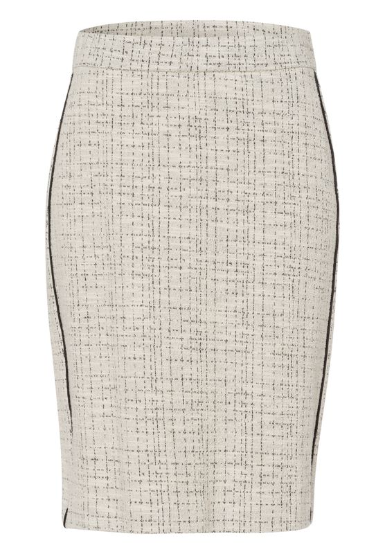 Frank Walder Rock kurz schmal grey Print W51208202