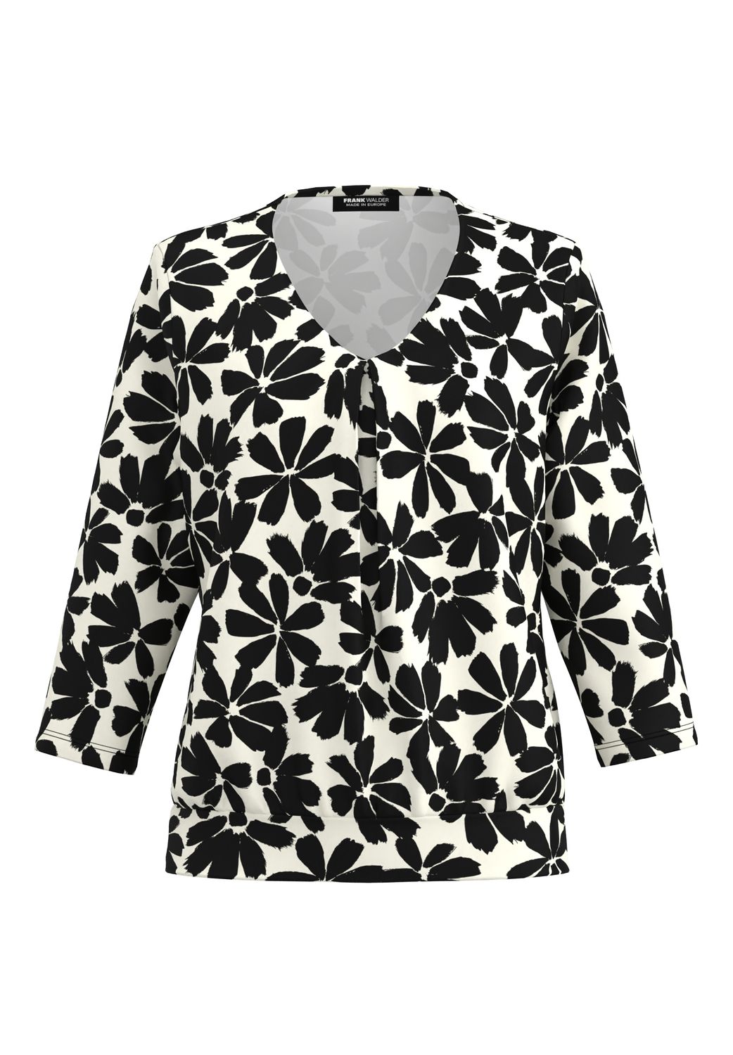 Frank Walder Blusenshirt  3/4 *rmel beige/ bro Print NOS725421