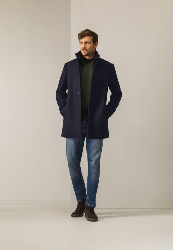 State of Art Jacket Plain Blauw 78125834