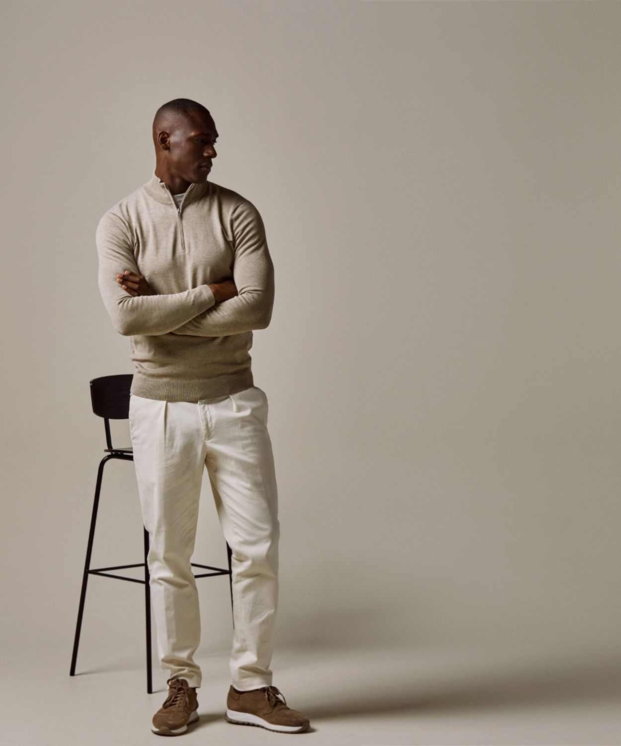 Profuomo PULLOVER HALFZIP BEIGE Beige PP2J00010C