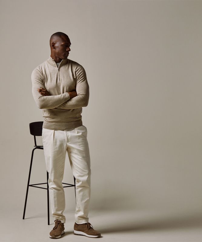 Profuomo PULLOVER HALFZIP BEIGE Beige PP2J00010C