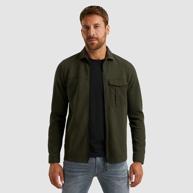 PME Legend LONG SLEEVE SHIRT Jersey Waffle Grijs PSI2509248