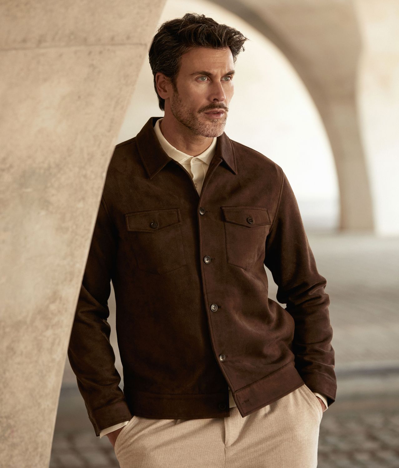 Blue Industry Blue Industry shirtjacket Brown MILANOW25-M42