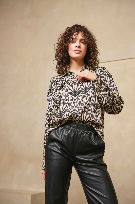 Esqualo Blouse oversized City Sign Print F25.10512