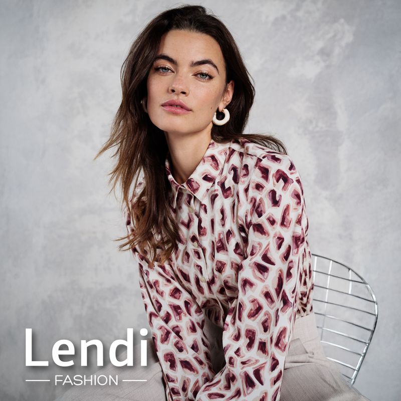 Desoto Collection Pia abstract metric burgundy 68185-2