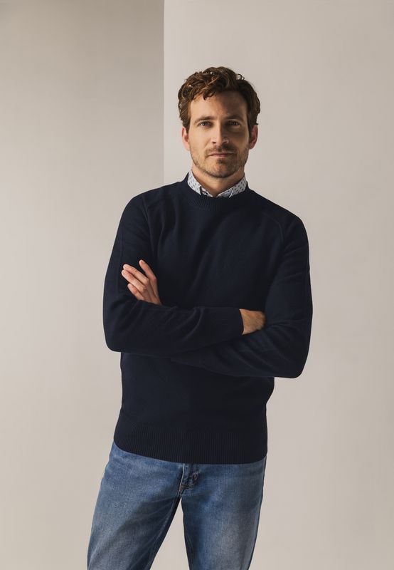 State of Art Pullover Crew-Neck P Blauw 11125101