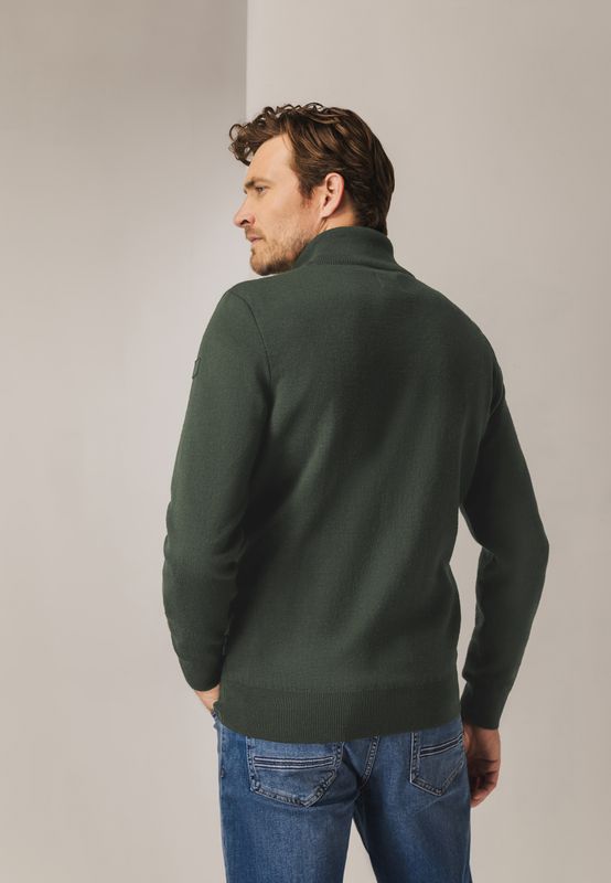 State of Art Cardigan Plain - Zip Groen 16125057