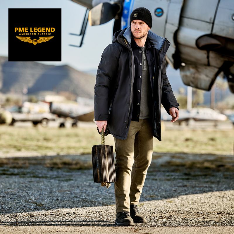 PME Legend Long jacket NIGHTFLIGHT Ripper Blauw PJA2508113