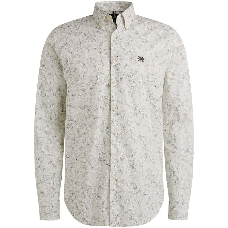 Vanguard Long Sleeve Shirt Print on Poplin Cloud Dancer VSI2509221