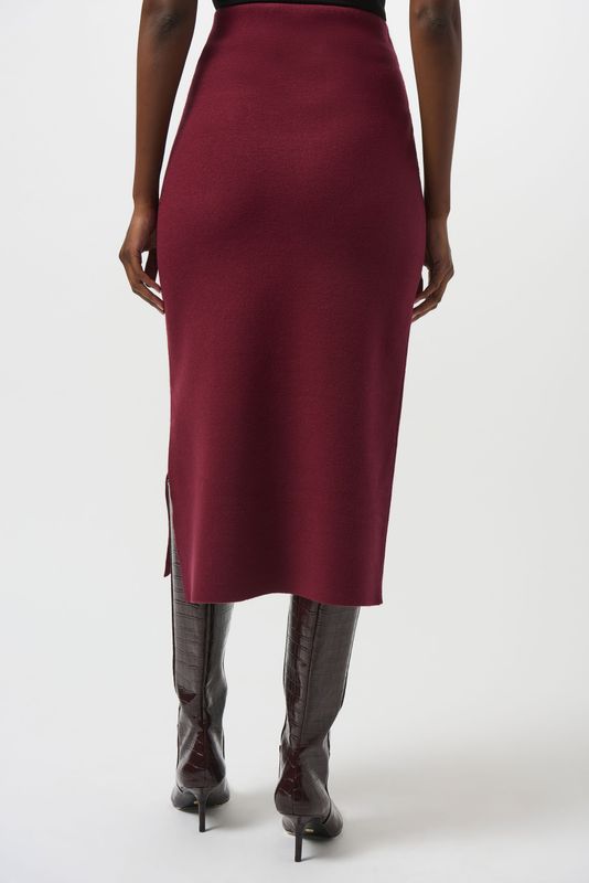 Joseph Ribkoff LDS Skirt Merlot 243967F25